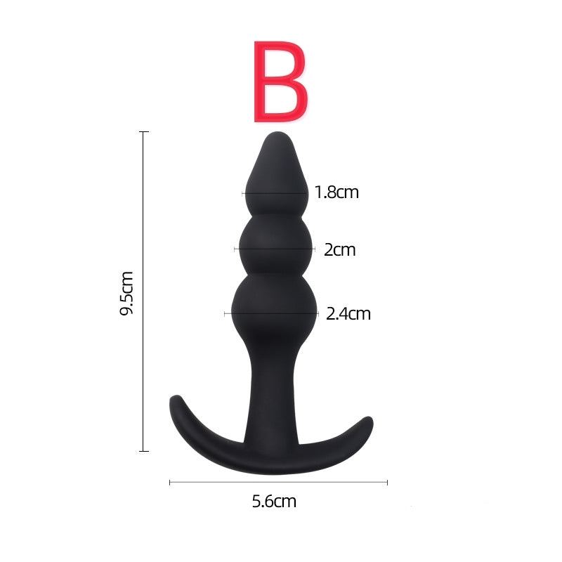 Butt Plug - Tapón Anal | 4 Estilo | Negro | A16