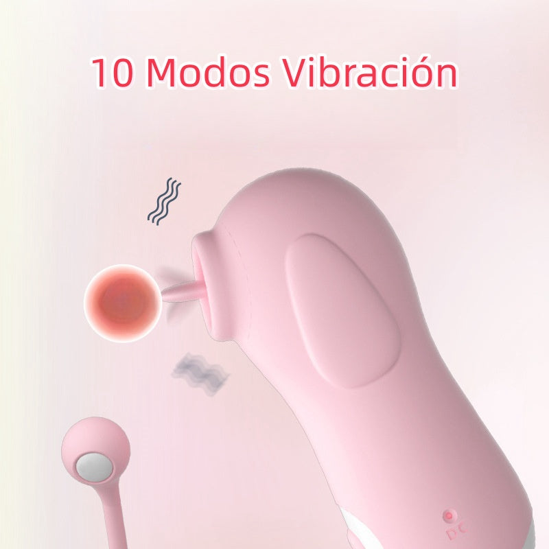 Vibrador con lengua | 10 Modos | 9.4cm x 3.7cm | Recargable-usb | C65