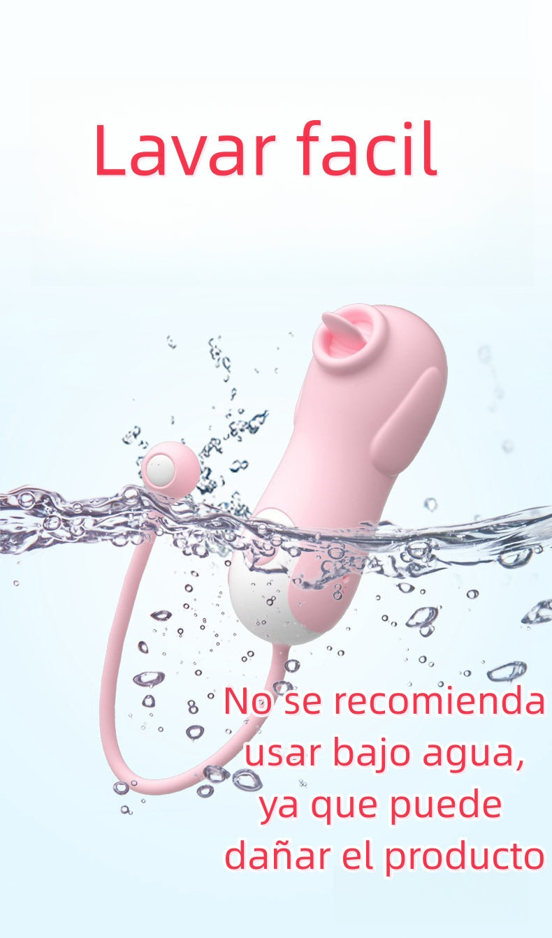 Vibrador con lengua | 10 Modos | 9.4cm x 3.7cm | Recargable-usb | C65