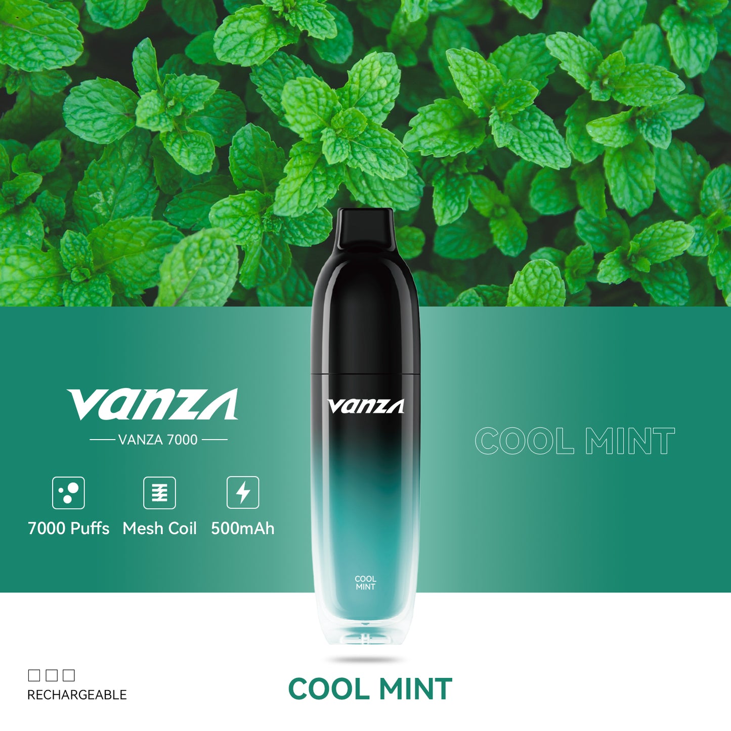 Vanza 7000 puff | 12ml | 7 sabores | Recargable