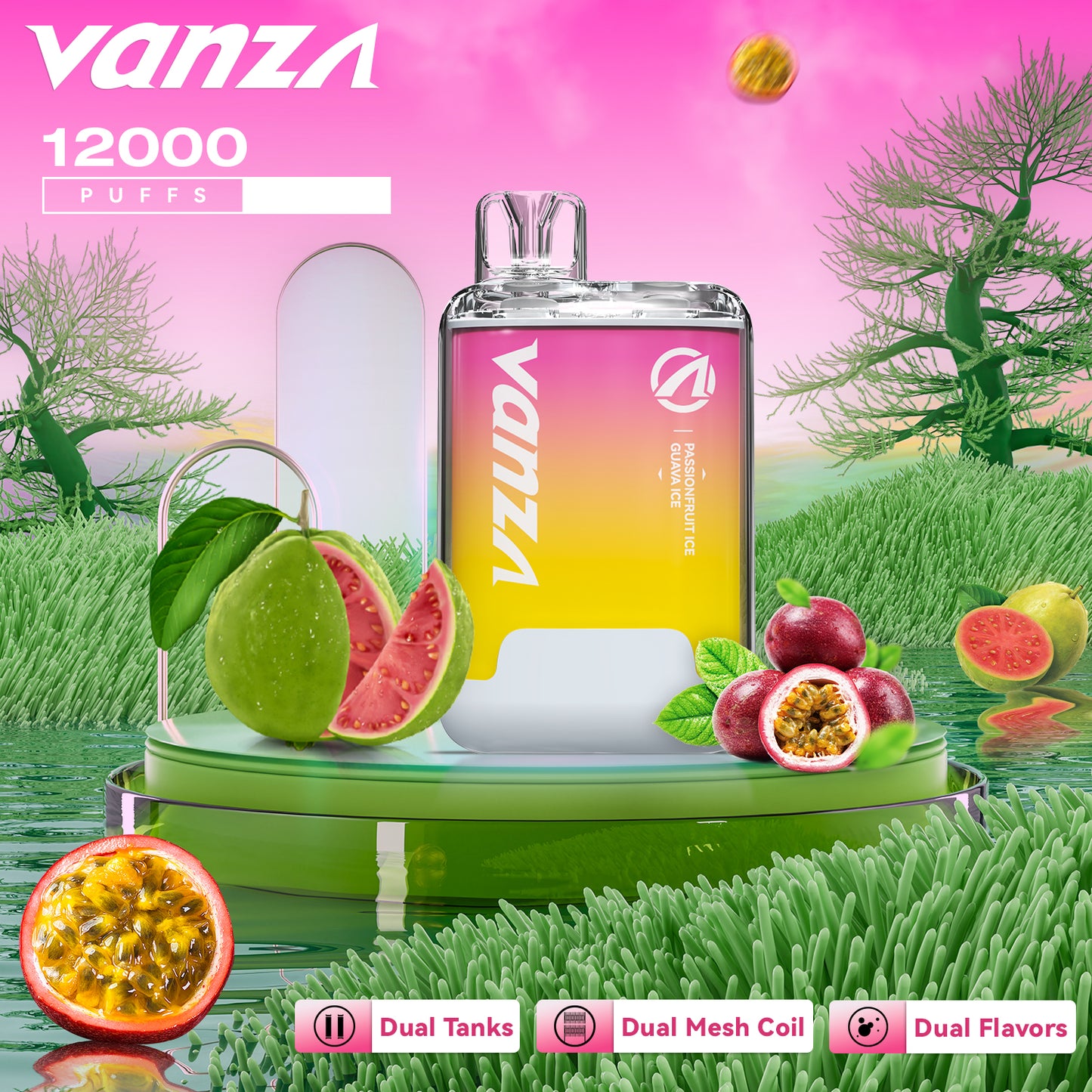 Vanza 12000 puff | 11ml x 2 | 2 sabores en 1 | Recargable