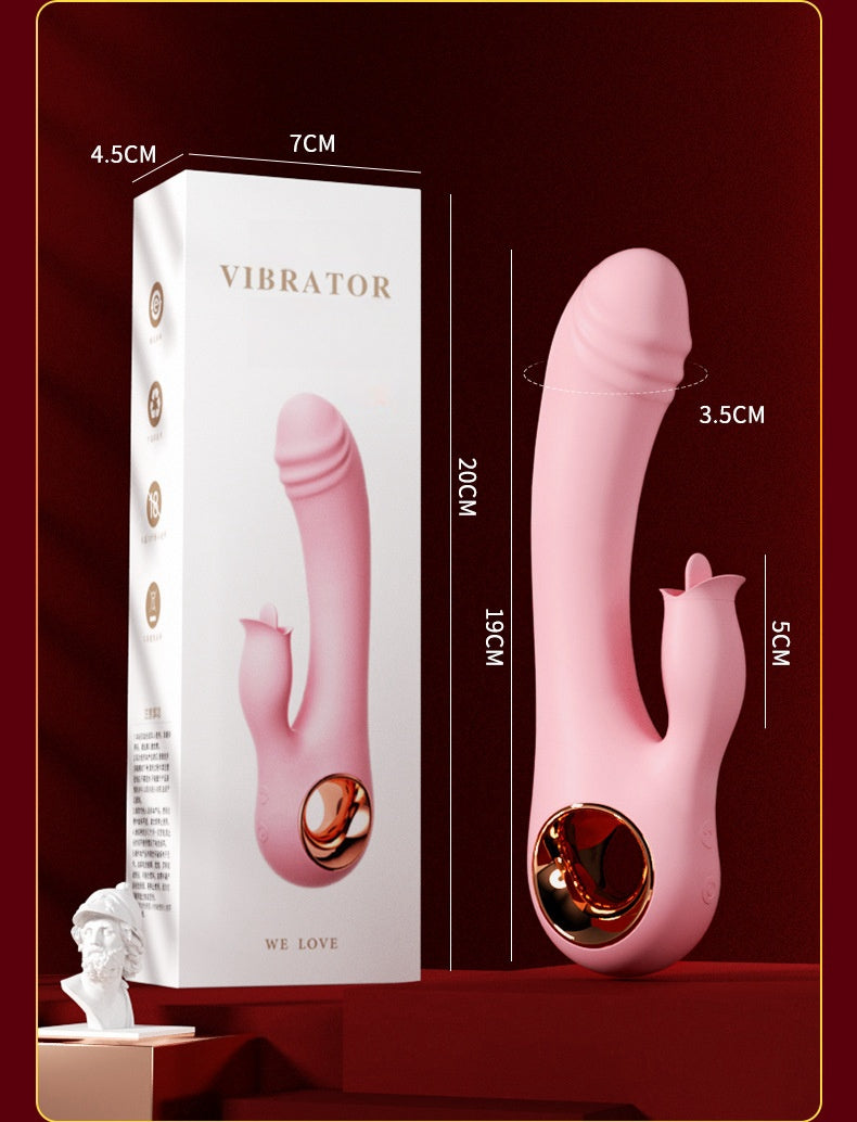 Vibrador | Turbo 1 toque | 20 modos | 19cm x 3.5cm | Recargable-usb | C115