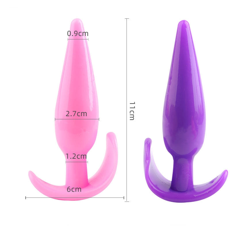 Butt Plug - Tapón Anal | Set de 4 | Negro | Morado | Rosado | A12