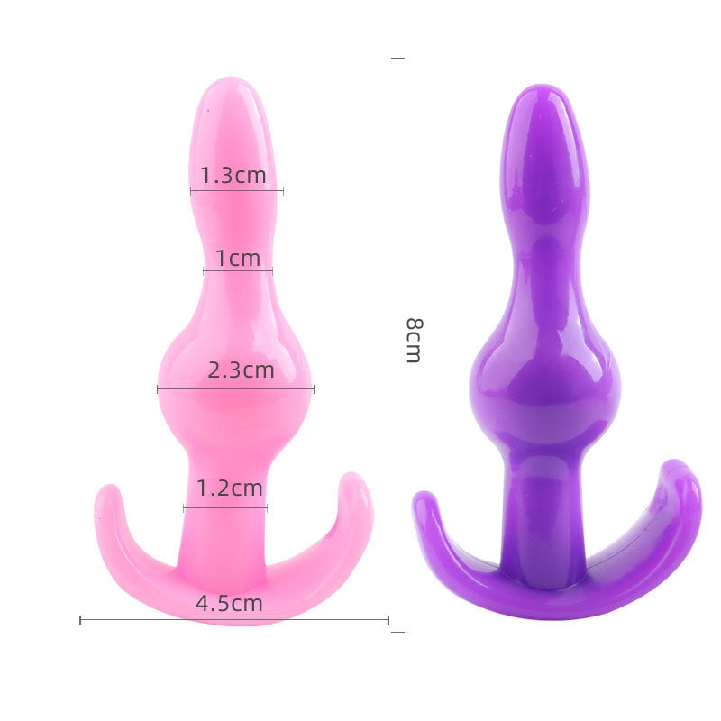Butt Plug - Tapón Anal | Set de 4 | Negro | Morado | Rosado | A12