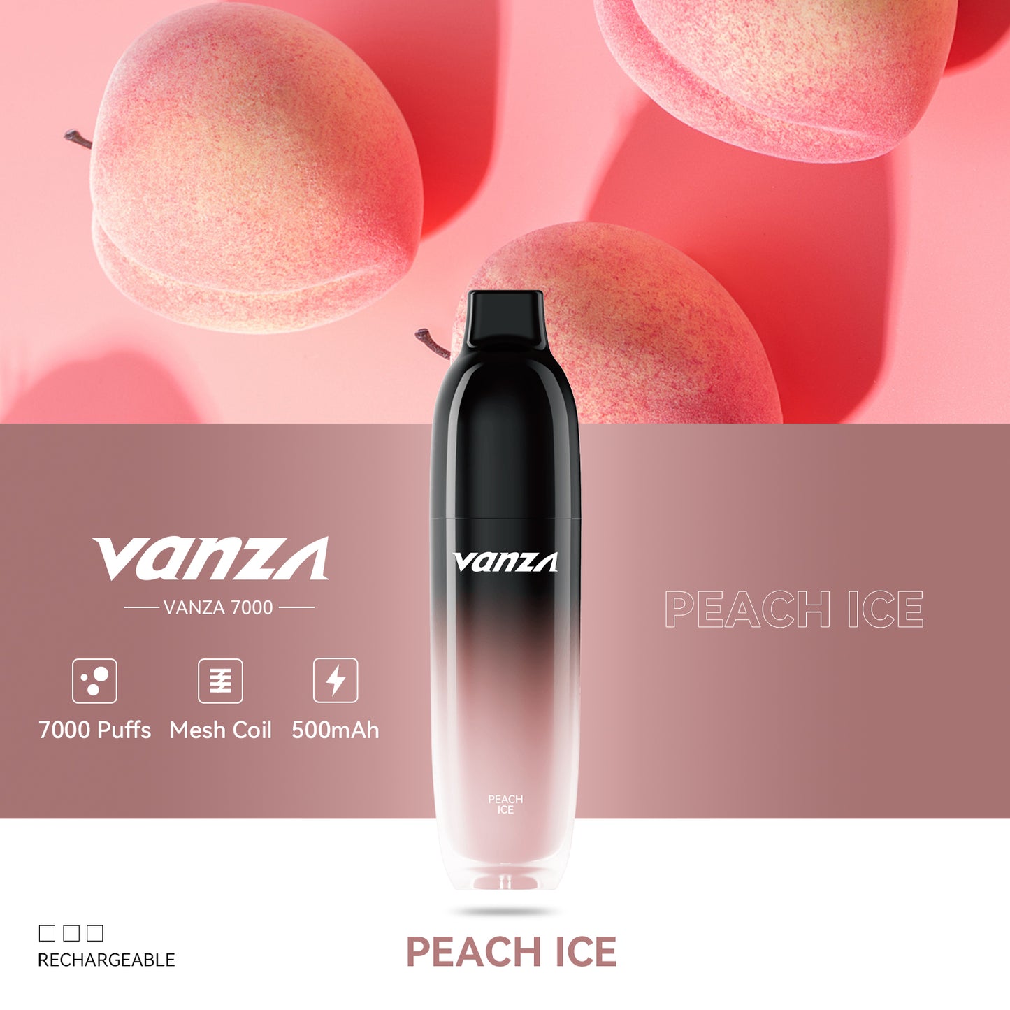 Vanza 7000 puff | 12ml | 7 sabores | Recargable