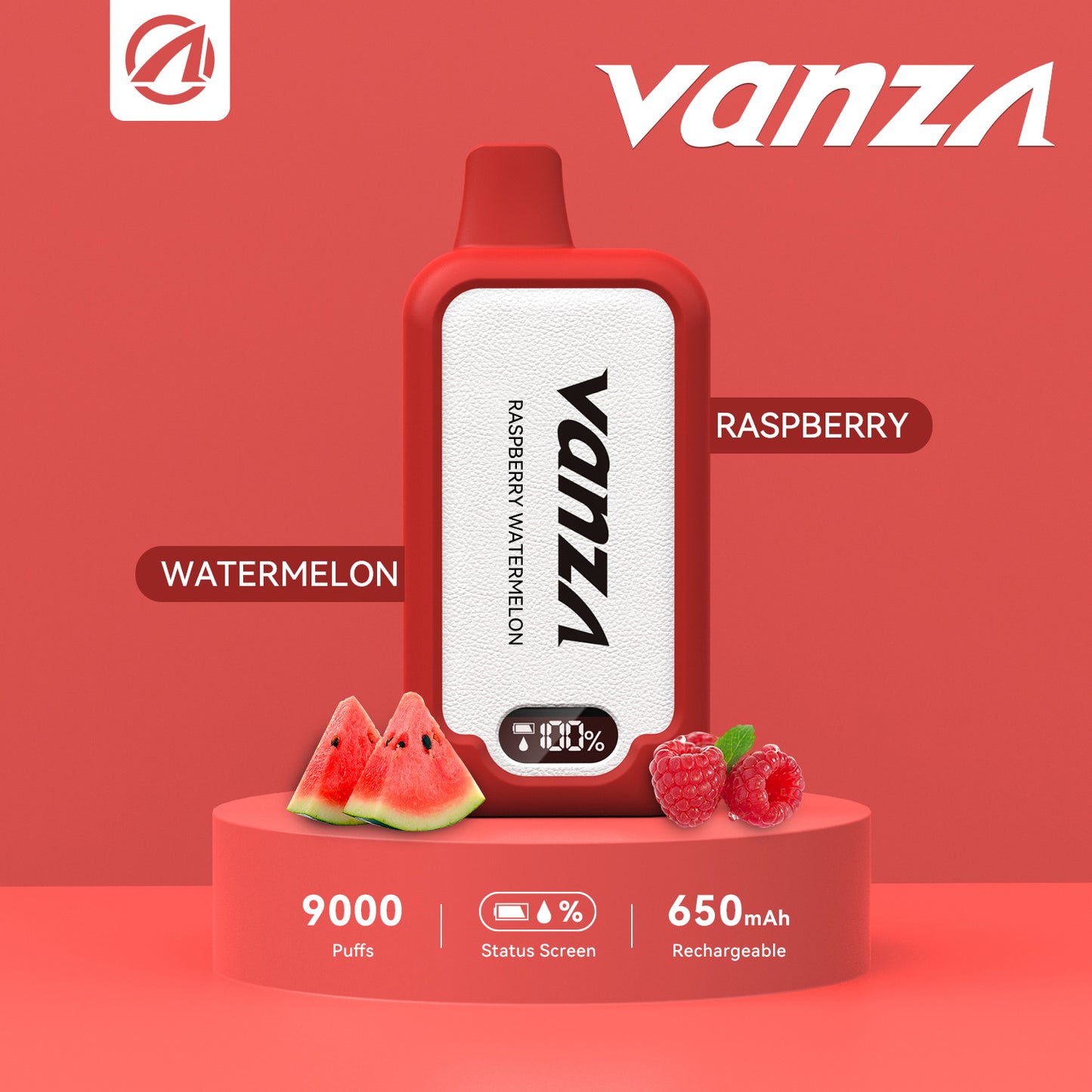 Vanza 9000 puff | 16ml | 7 sabores | Recargable