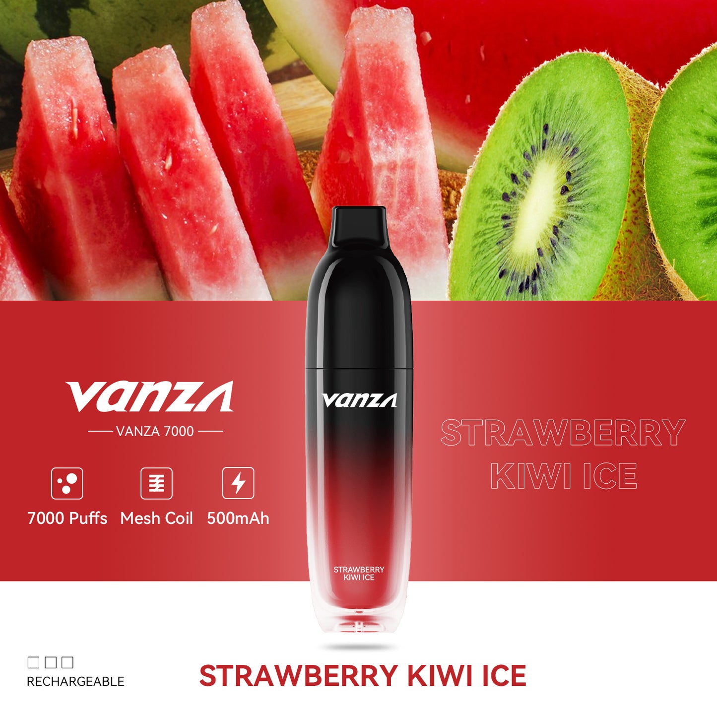 Vanza 7000 puff | 12ml | 7 sabores | Recargable