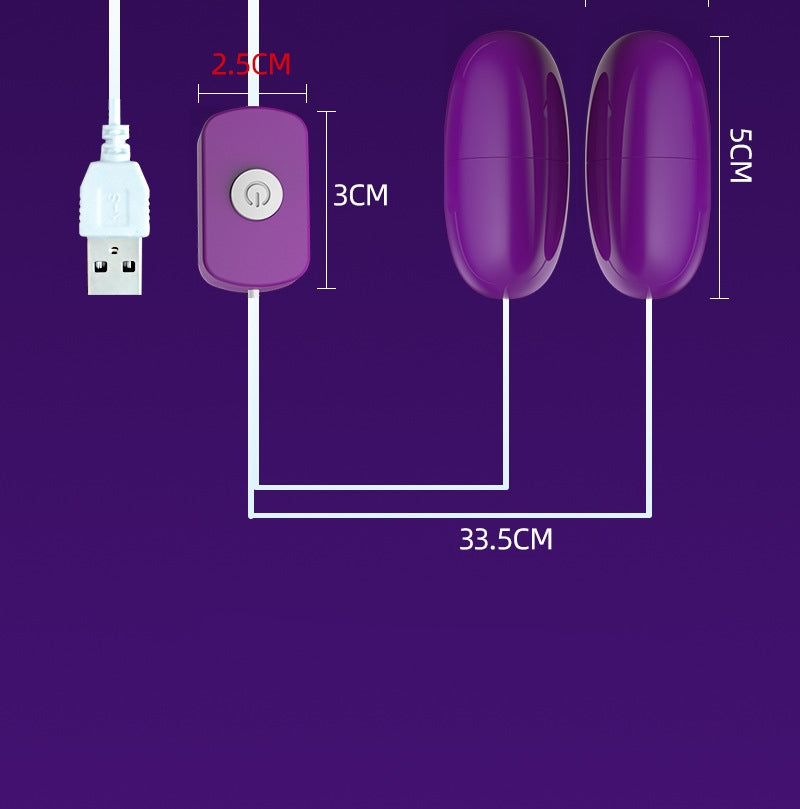 Huevito | 2 Vibrador | Conexión USB directa | 5cm x 2.5cm | C86