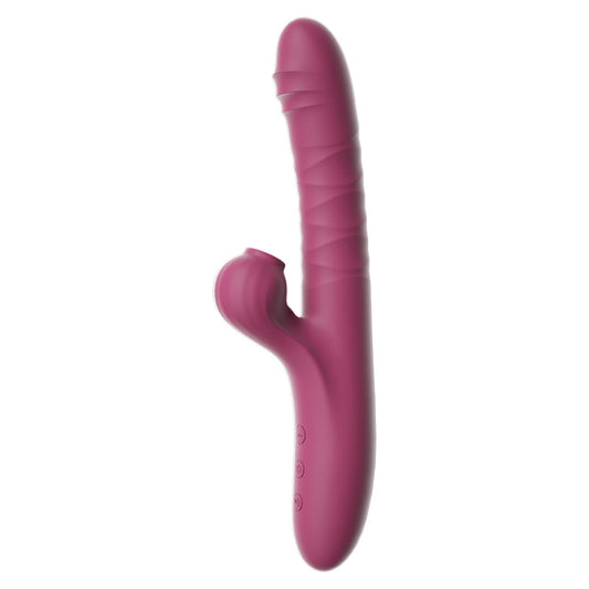 Vibrador | Succión | Diseño de rosca | Recargable-usb | 24cm x 36cm | B61