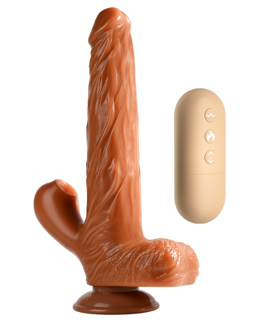 Dildo | Expansión | Succión| Vibración | Calefacción | 23mm x 4.4mm | Recargable-usb | | B57