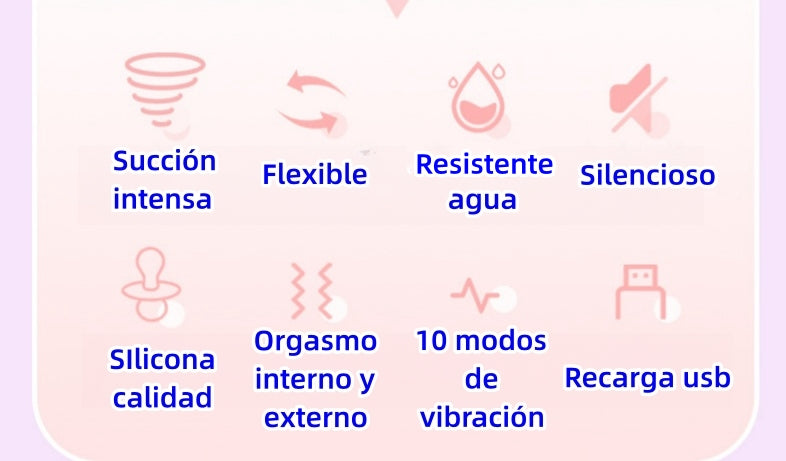 Vibrador | Succión | 10 modos | 21.3cm x 3.6cm | Recargable-usb | C112