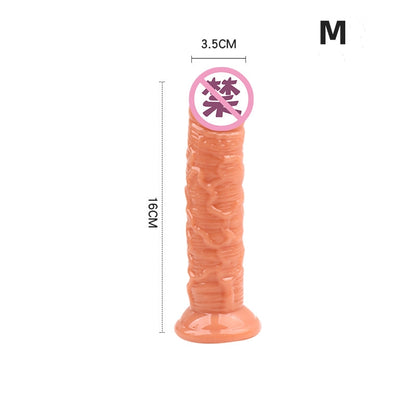 Dildo | Piel | Rosado | Morado | Transparente | M/L/XL | A25