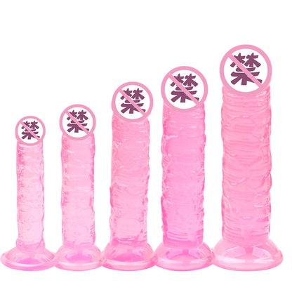 Dildo | Piel | Rosado | Morado | Transparente | M/L/XL | A25