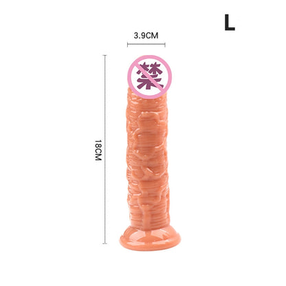 Dildo | Piel | Rosado | Morado | Transparente | M/L/XL | A25