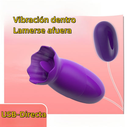 Huevito | 2 Vibrador con lamer | Conexión USB directa | 5cm x 2.5cm | C85