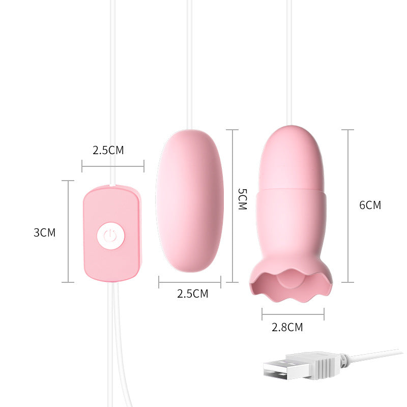 Huevito | 2 Vibrador con lamer | Conexión USB directa | 5cm x 2.5cm | C85