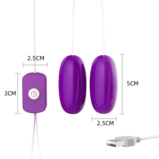 Huevito | 2 Vibrador | Conexión USB directa | 5cm x 2.5cm | C86