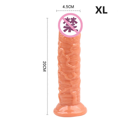 Dildo | Piel | Rosado | Morado | Transparente | M/L/XL | A25